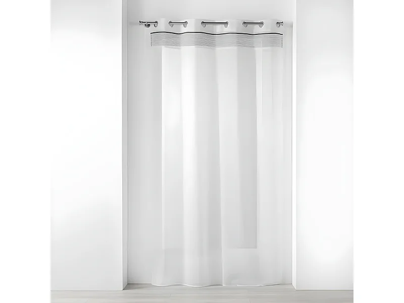 Rideau Voilage à Œillets "Nikita" 140x240cm Blanc