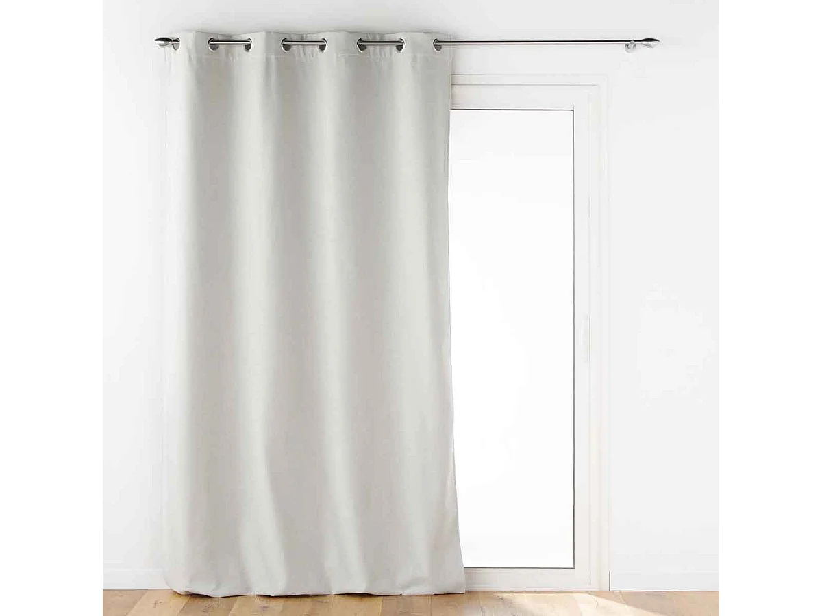 Rideau à Œillets Isolant "Jupiter" 140x260cm Naturel
