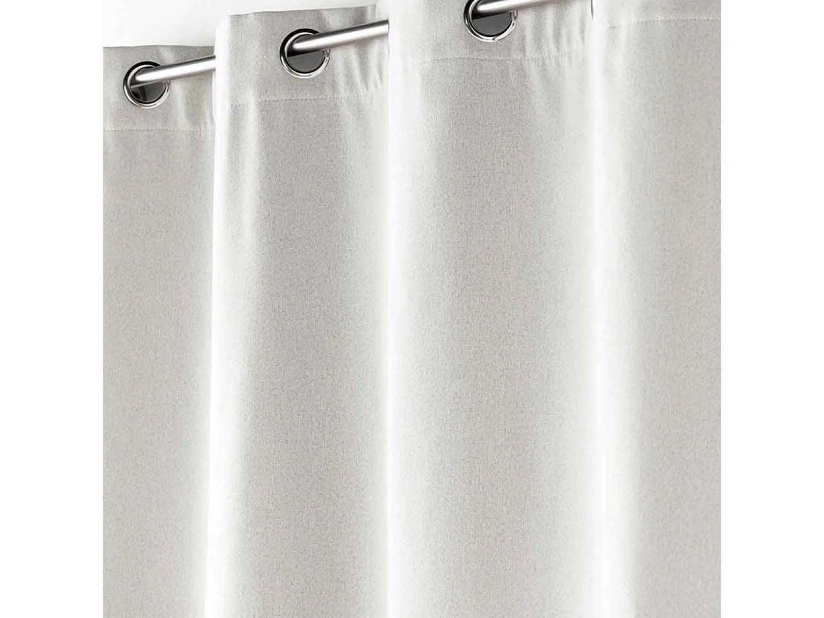 Rideau à Œillets Isolant "Jupiter" 140x260cm Naturel
