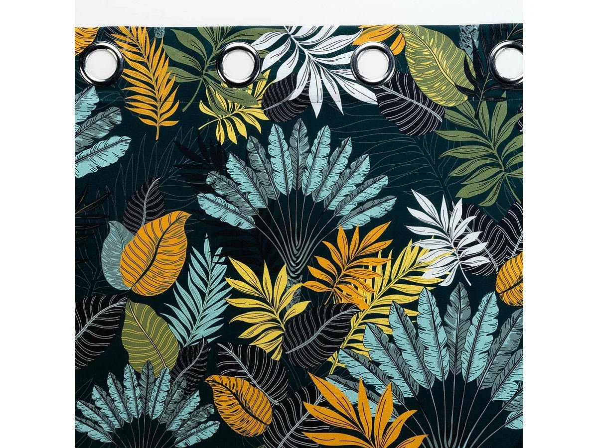 Rideau à Œillets Imprimé "Panazio" 140x240cm Bleu