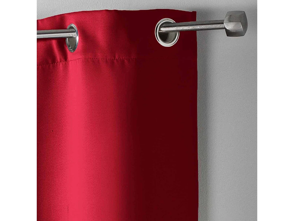 Rideau Occultant "Occult" 135x280cm Rouge