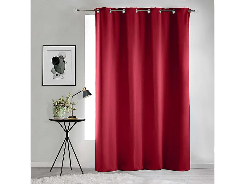 Rideau Occultant "Occult" 135x280cm Rouge