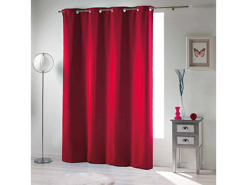 Rideau Occultant "Occult" 135x280cm Rouge
