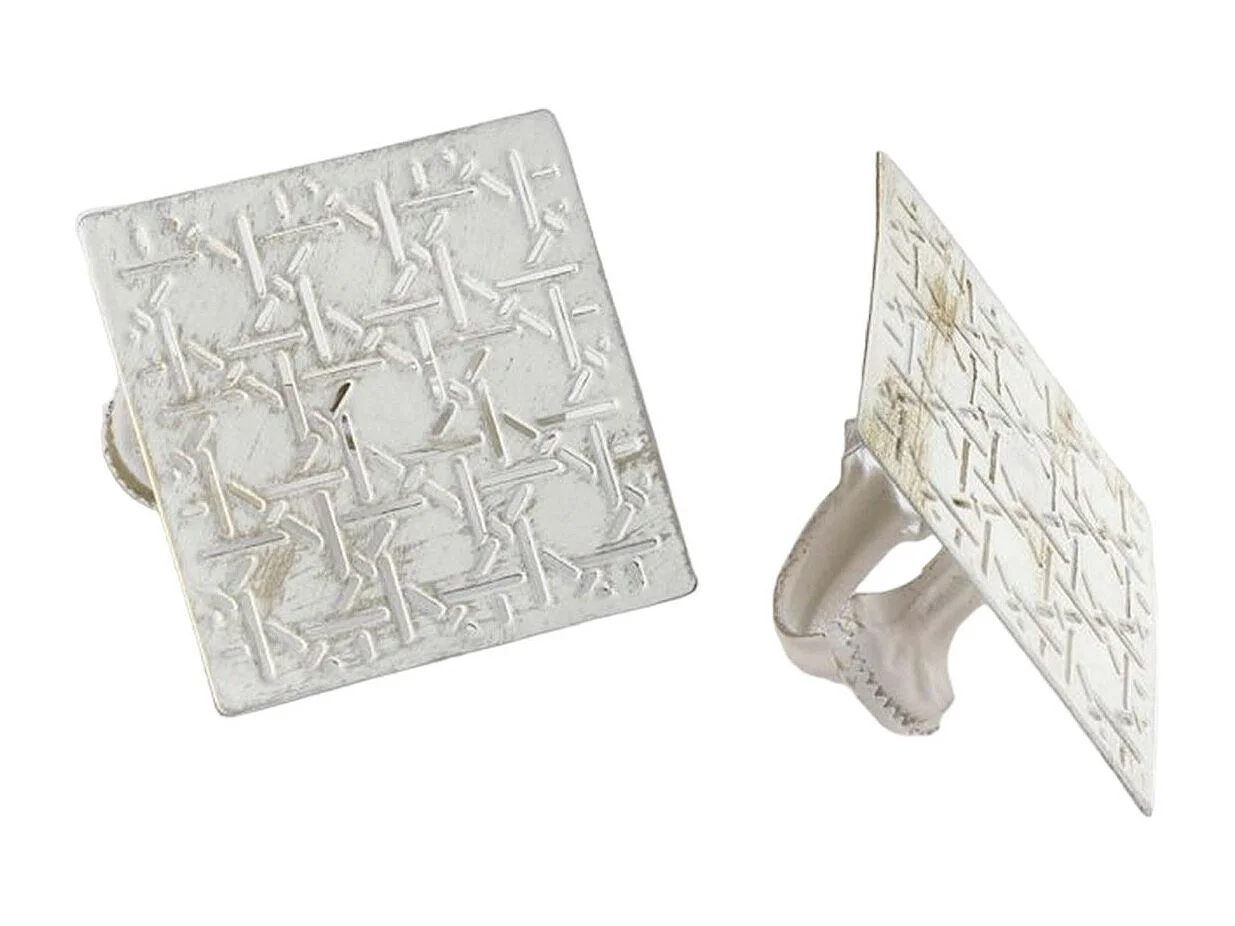 Lot de 2 Embrasses à Rideau "Emery" 6cm Blanc