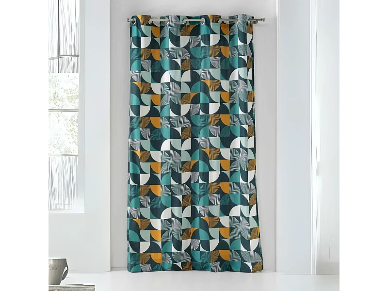 Cortina de moda geométrica 140 x 240 cm