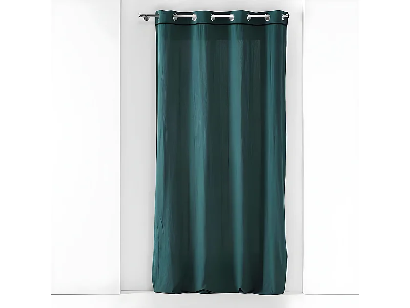 Rideau à Œillets "Linette" 135x240cm Pétrole