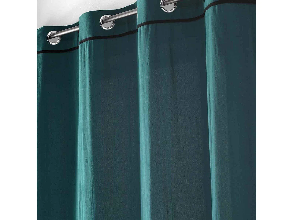 Rideau à Œillets "Linette" 135x240cm Pétrole