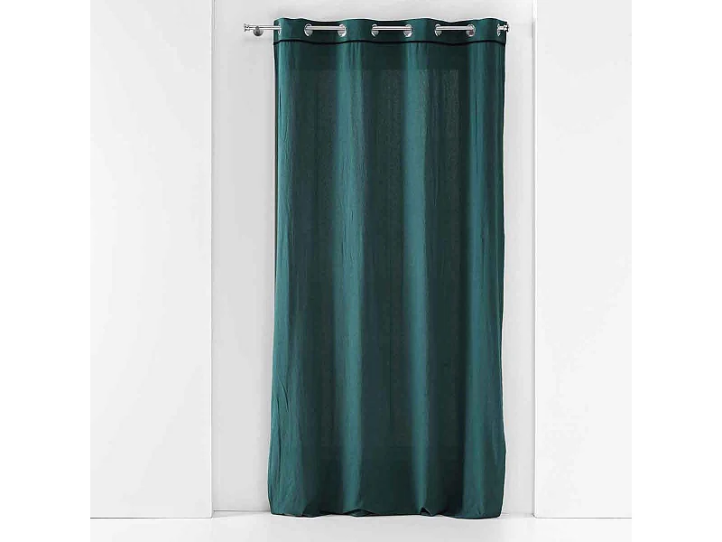 Rideau à Œillets "Linette" 135x240cm Pétrole