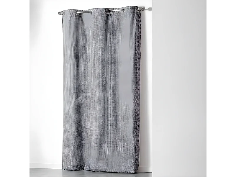 Rideau à Oeillets "Optic" 140x280cm Gris