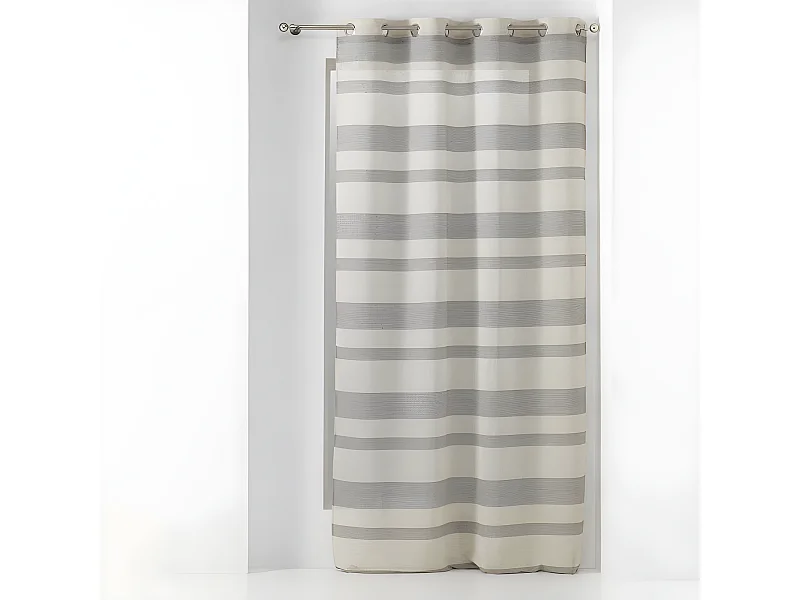 Rideau Voilage à Œillets "Palerma" 140x280cm Sable