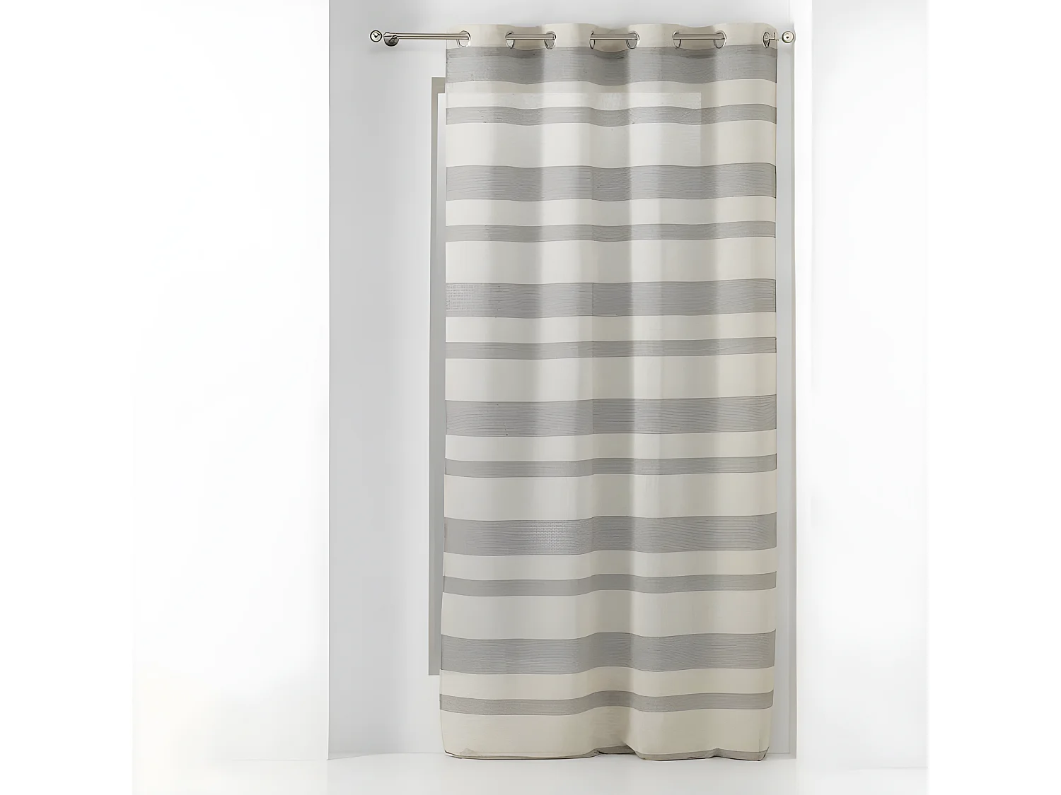 Rideau Voilage à Œillets "Palerma" 140x280cm Sable