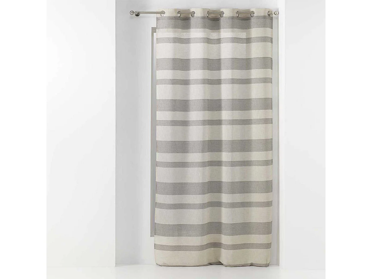 Rideau Voilage à Œillets "Palerma" 140x280cm Sable