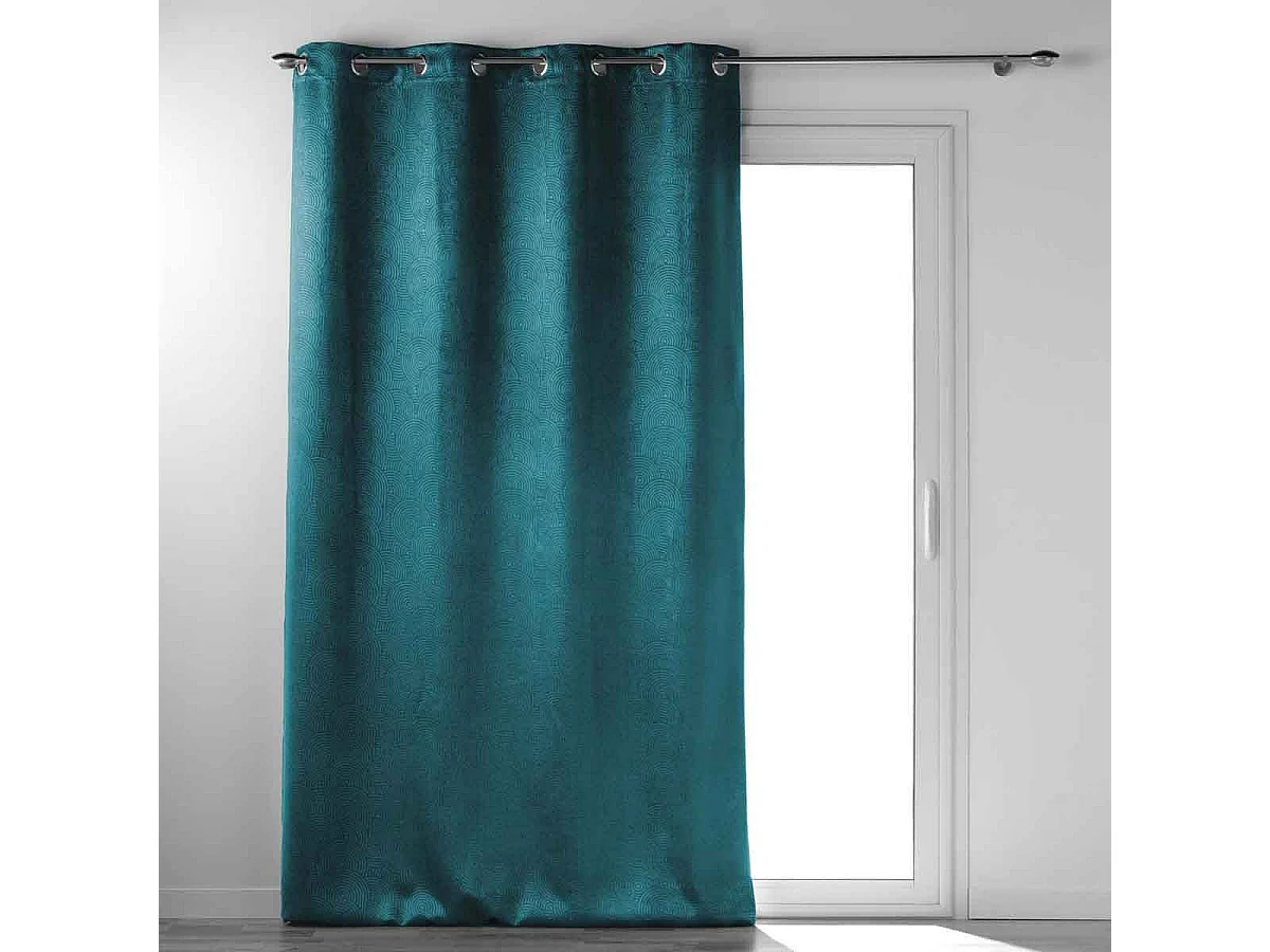 Rideau Occultant "Anthea" 135x240cm Pétrole