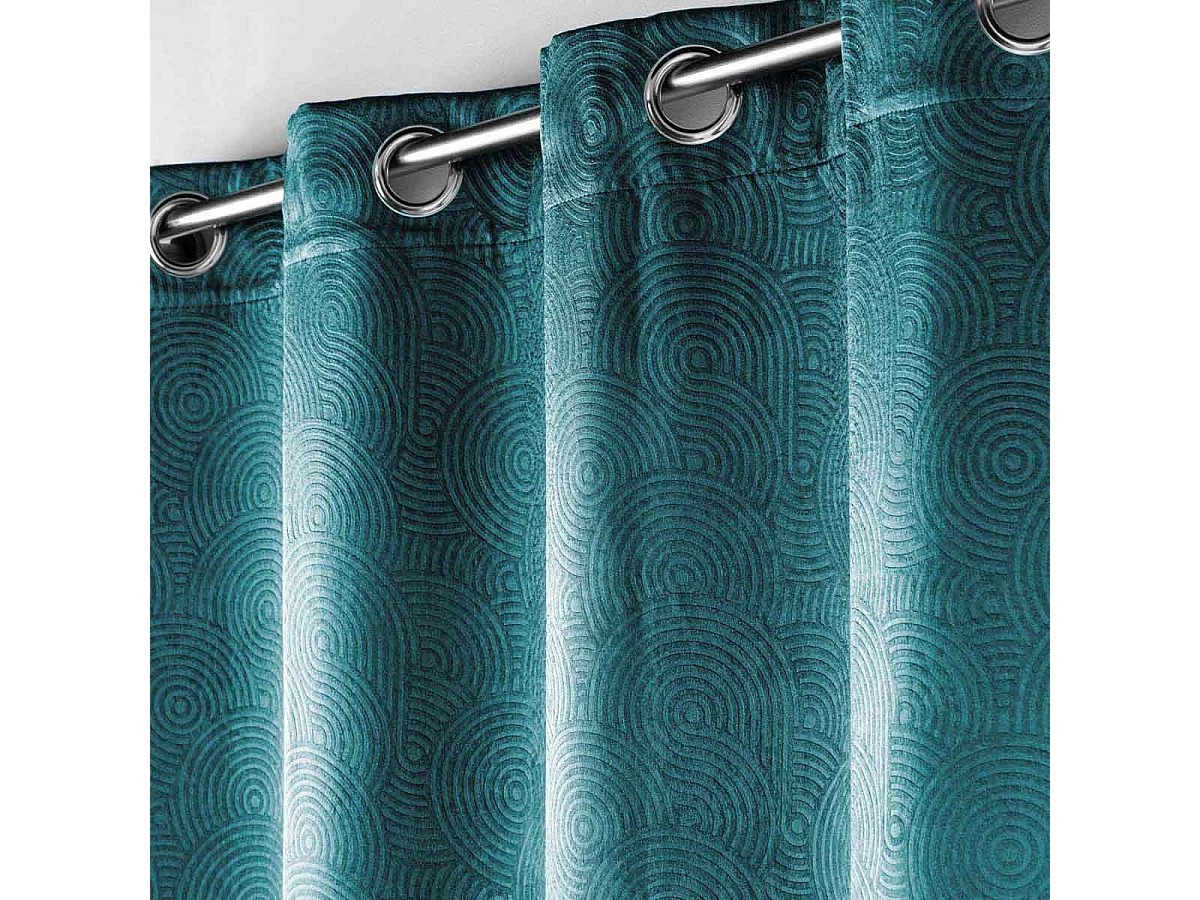 Rideau Occultant "Anthea" 135x240cm Pétrole