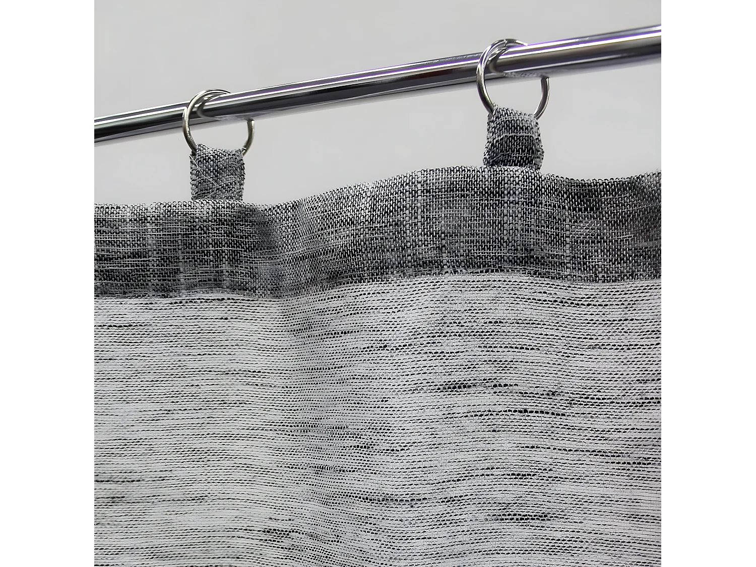 Paire de Voilages "Milza" 60x90cm Anthracite