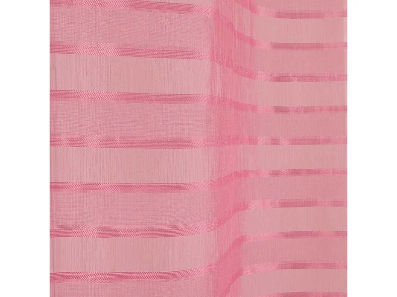 Rideau Voilage à Œillets "Riane" 140x240cm Corail