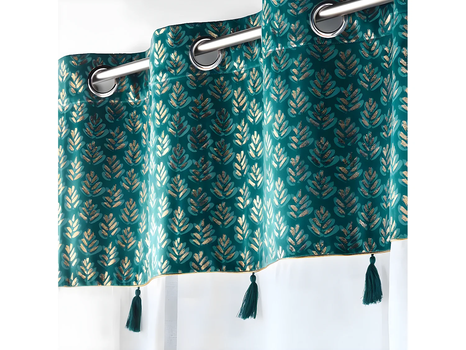 Rideau Voilage à Œillets "Evie" 140x240cm Bleu