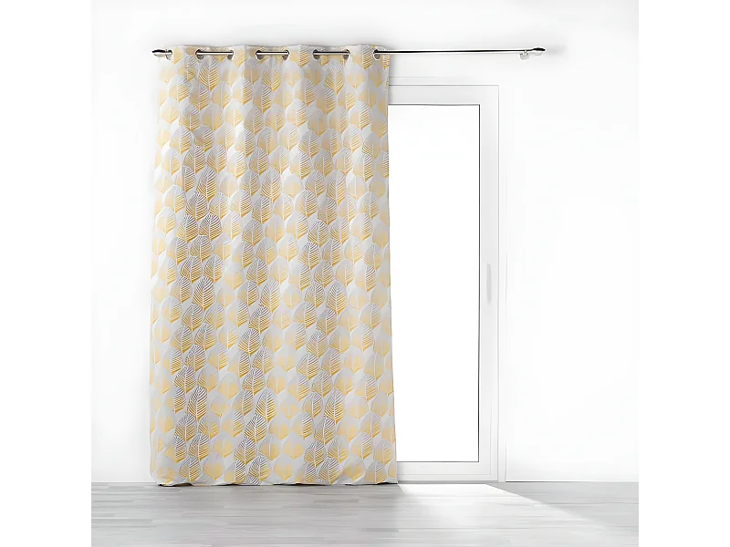 Rideau à Œillets "Floriani" 140x260cm Jaune