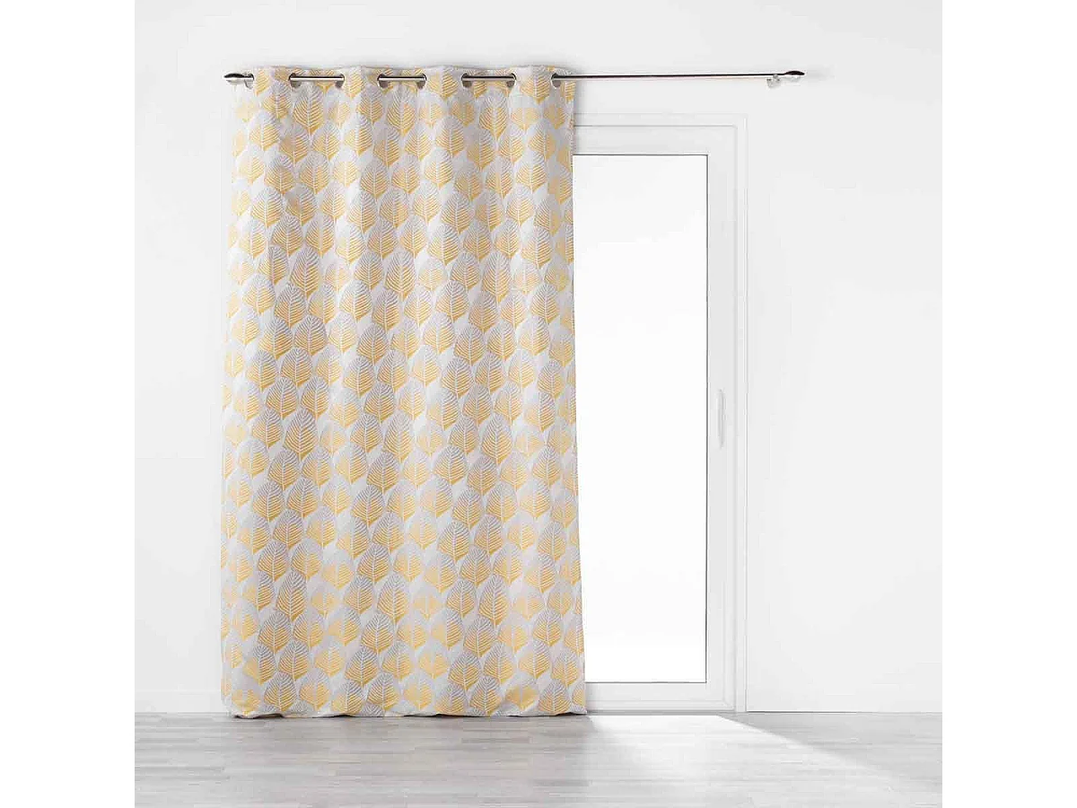 Rideau à Œillets "Floriani" 140x260cm Jaune