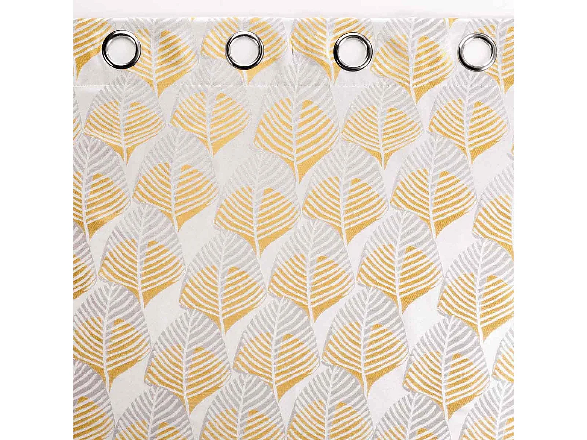 Rideau à Œillets "Floriani" 140x260cm Jaune
