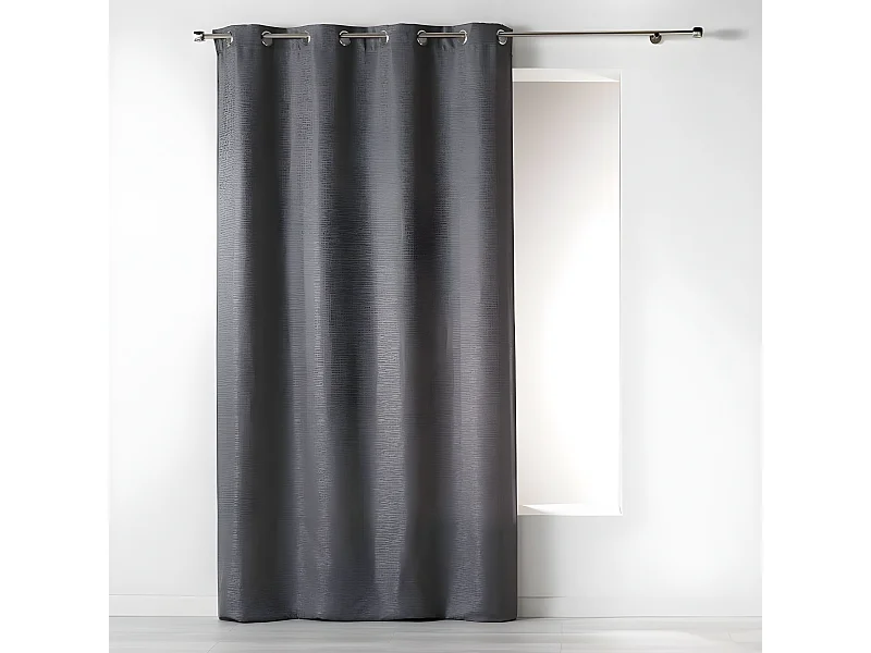 Rideau Uni "Riad" 140x260cm Gris Anthracite