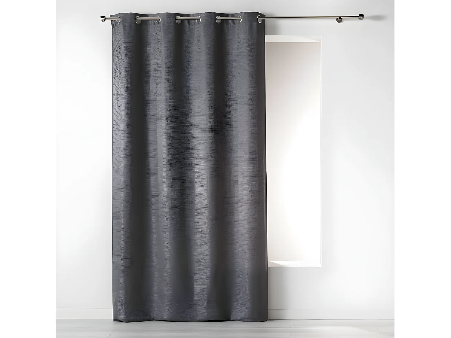 Rideau Uni "Riad" 140x260cm Gris Anthracite