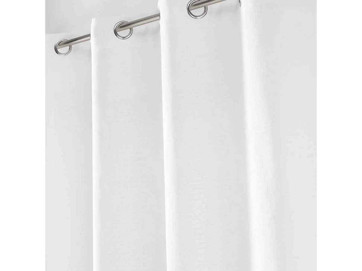 Rideau Voilage à Œillets "Soane" 140x240cm Blanc