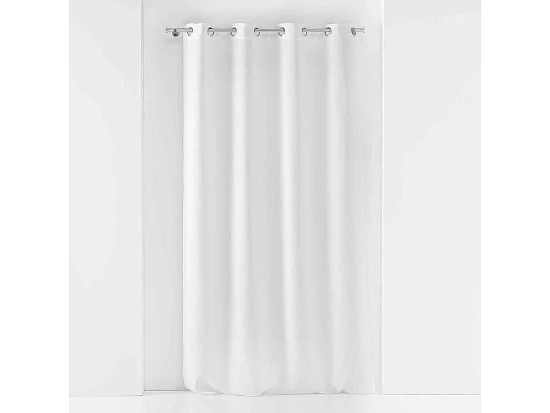 Rideau Voilage à Œillets "Soane" 140x240cm Blanc