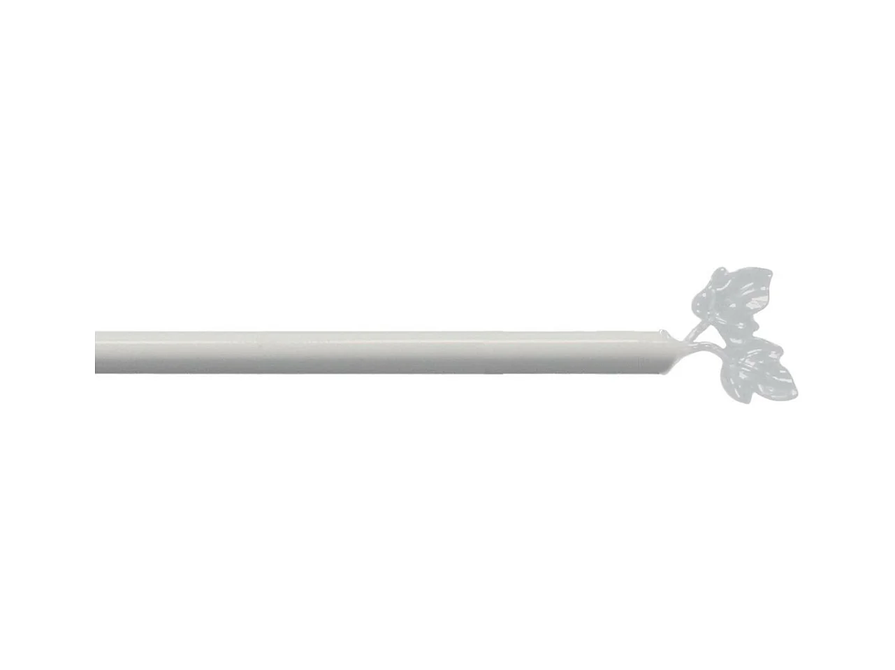 Tringle Déco Extensible "Feuillina" 80-110cm Blanc