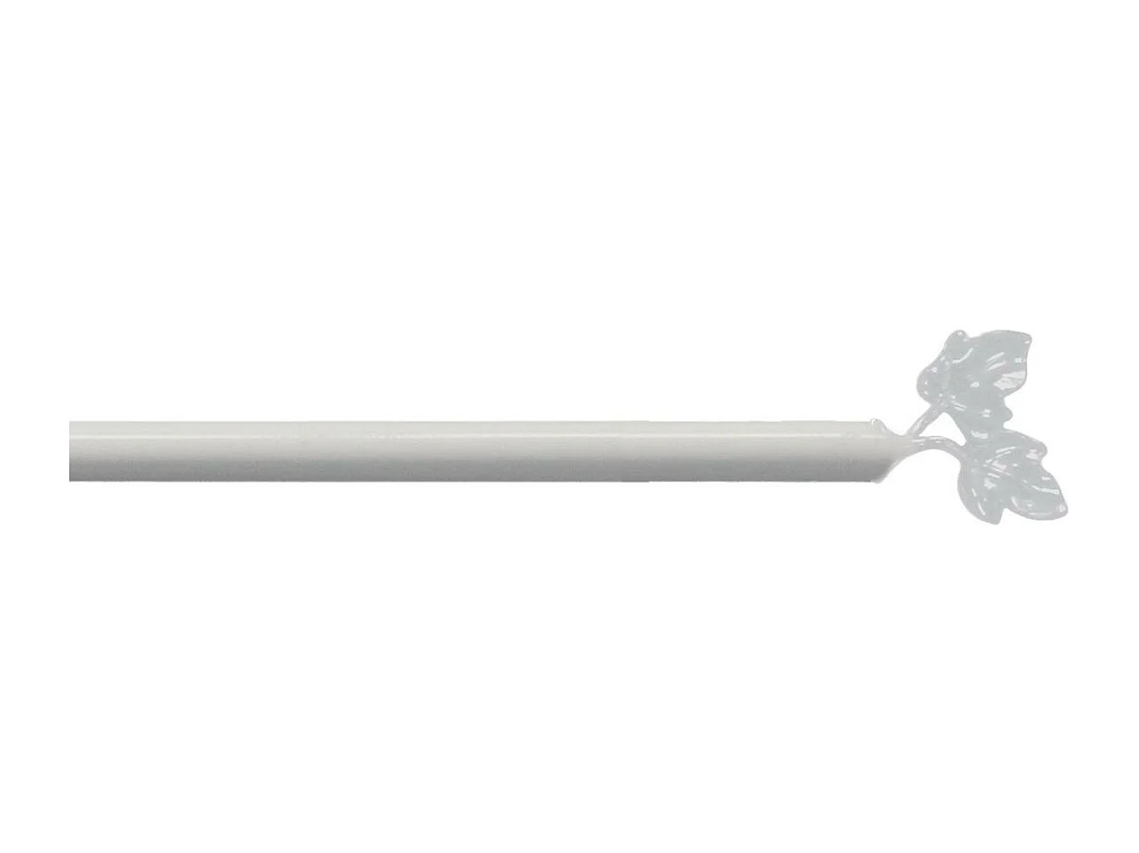 Tringle Déco Extensible "Feuillina" 80-110cm Blanc