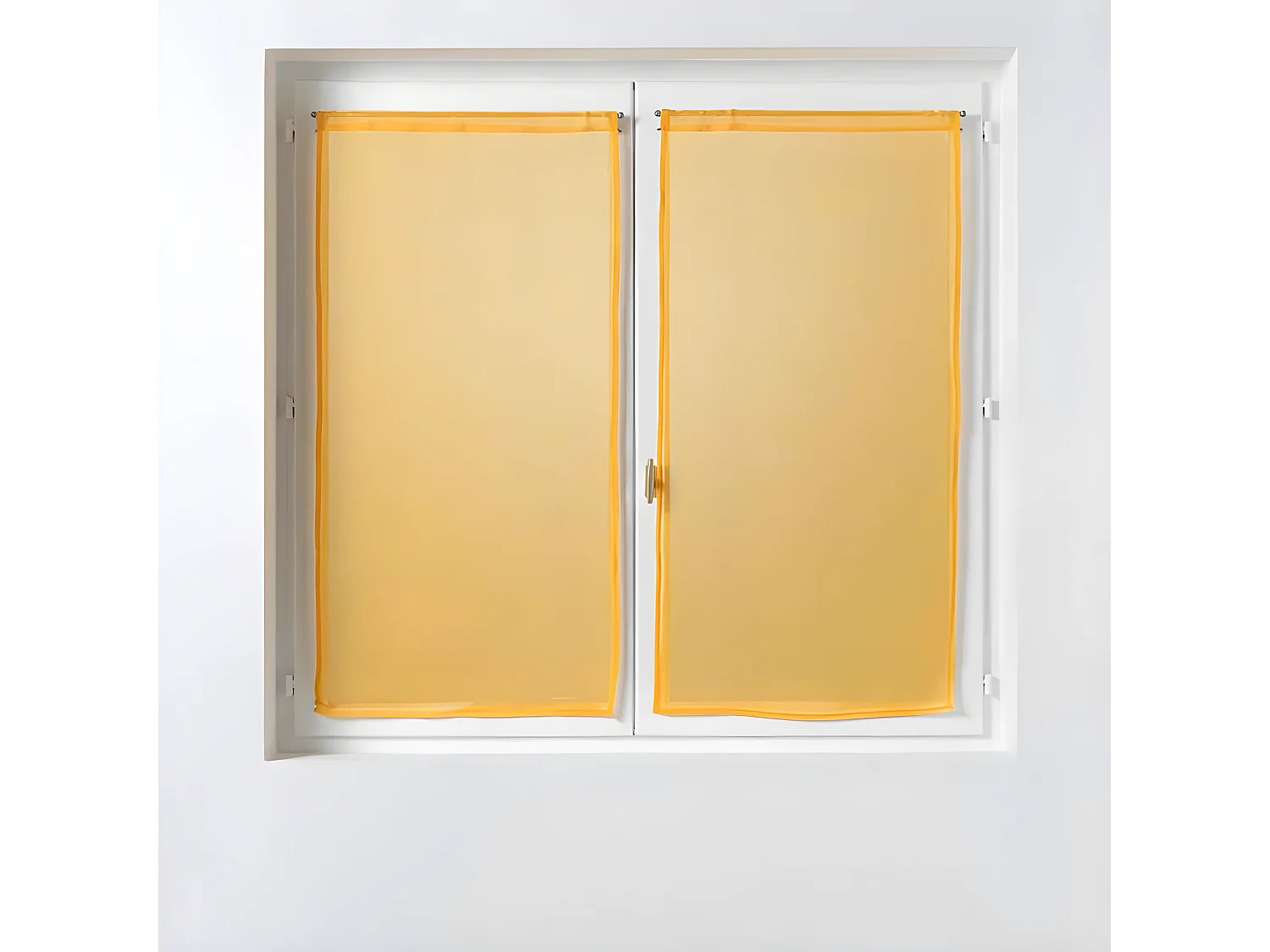 Paire de Voilages "Sandra" 60x90cm Jaune