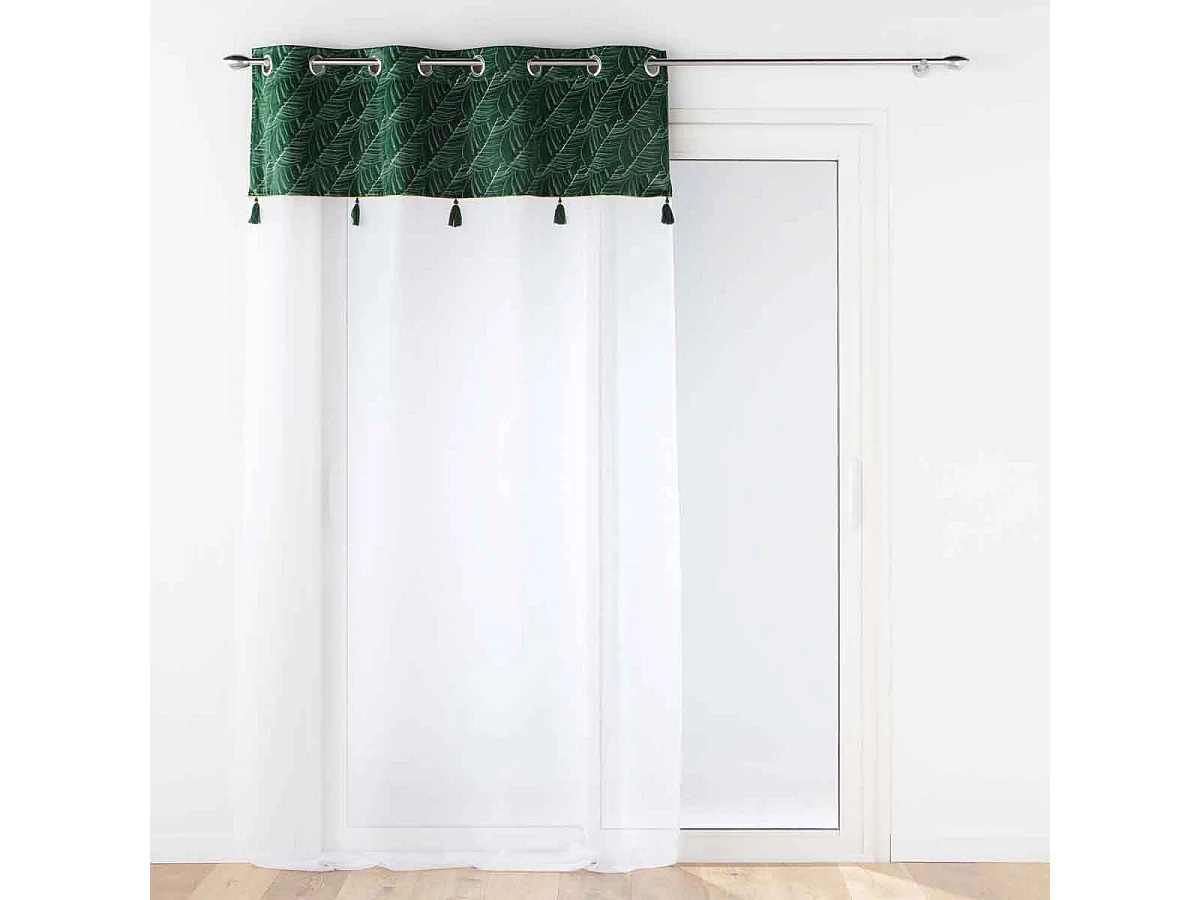 Rideau Voilage à Œillets "Palmina" 140x240cm Vert