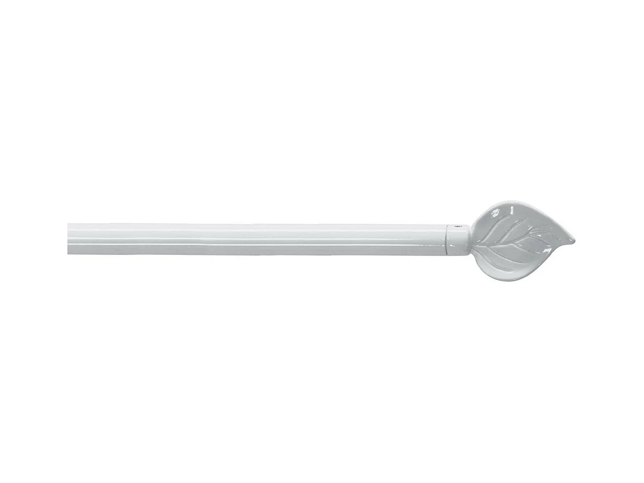 Tringle Déco Extensible "Folia" 60-80cm Blanc