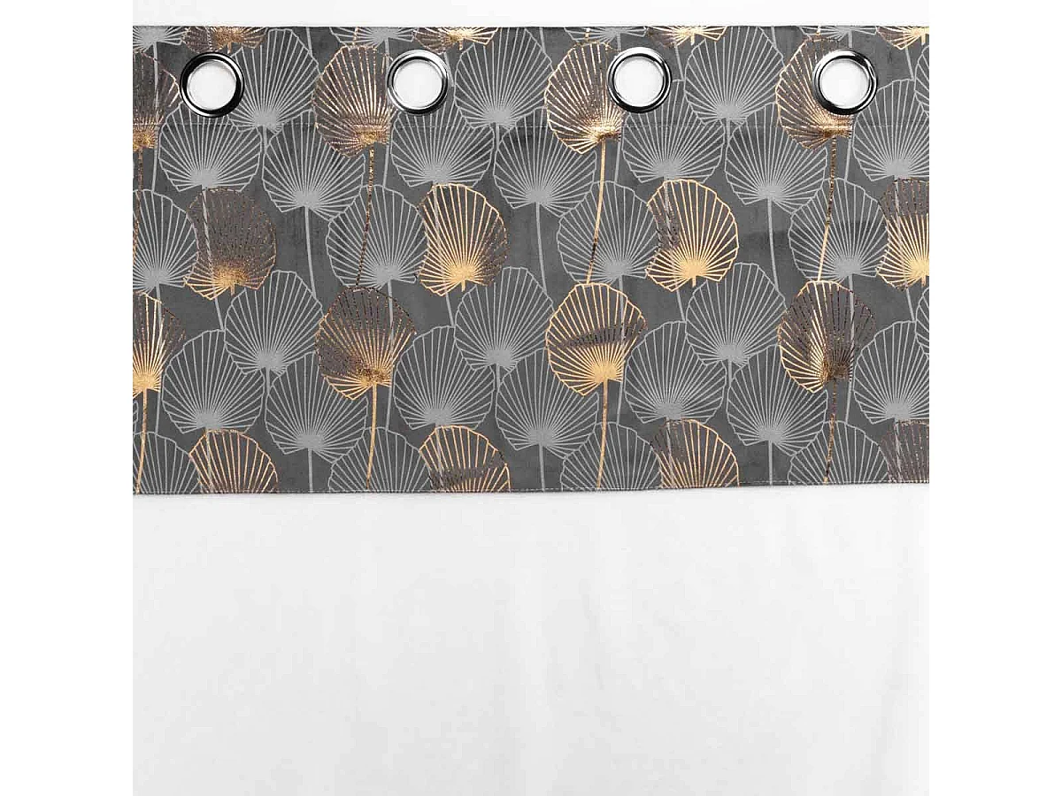 Rideau Voilage à Œillets "Clairine" 140x280cm Gris