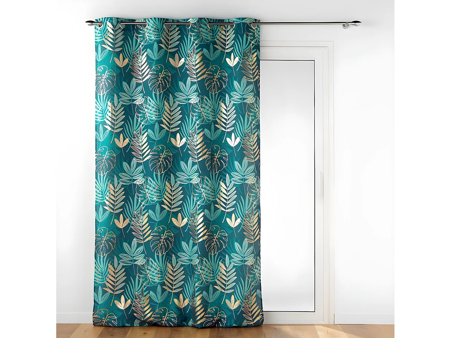 Rideau à Œillets "Ornella" 140x260cm Émeraude