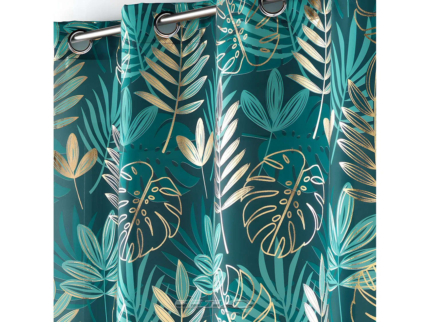 Rideau à Œillets "Ornella" 140x260cm Émeraude