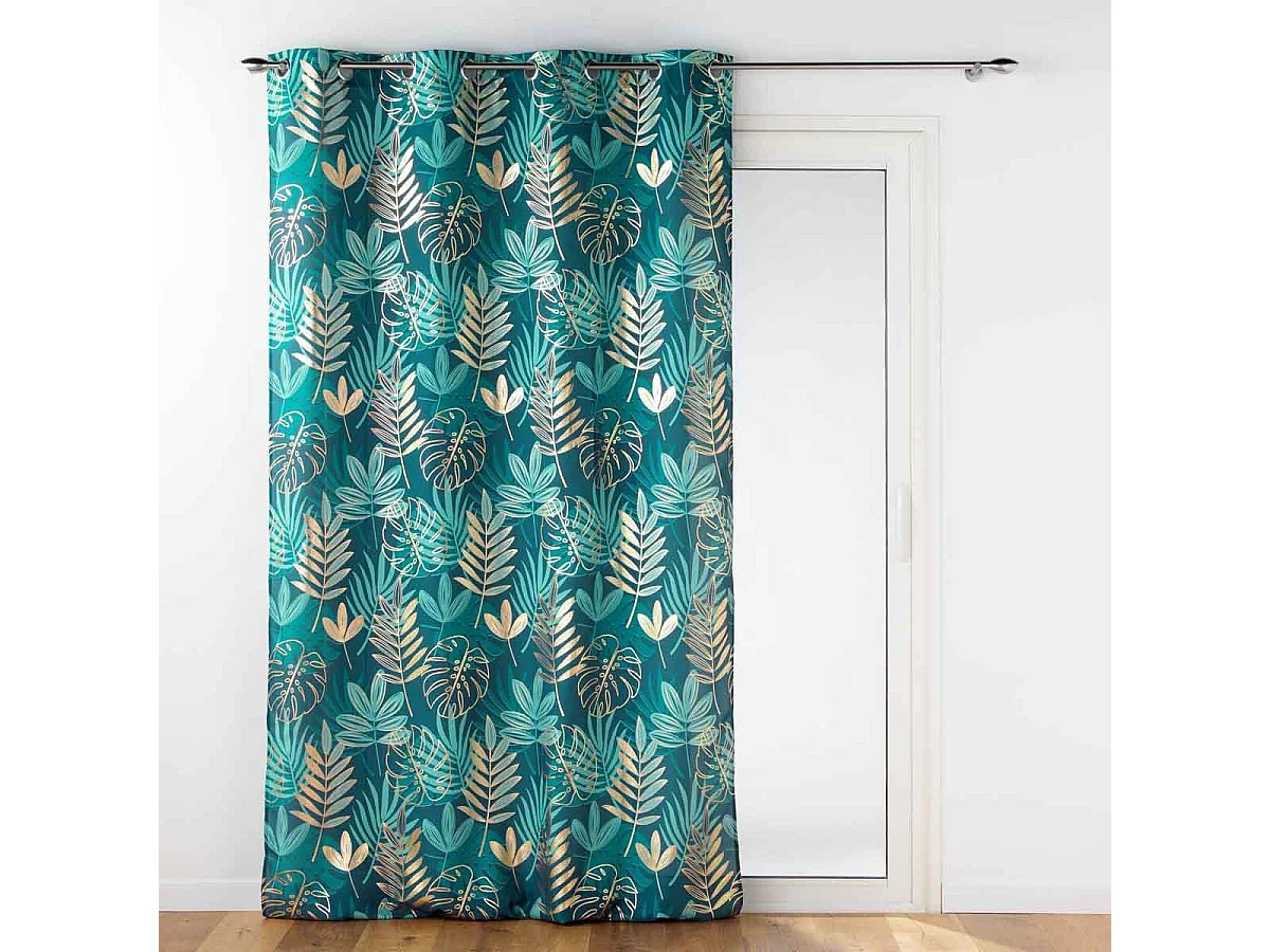 Rideau à Œillets "Ornella" 140x260cm Émeraude