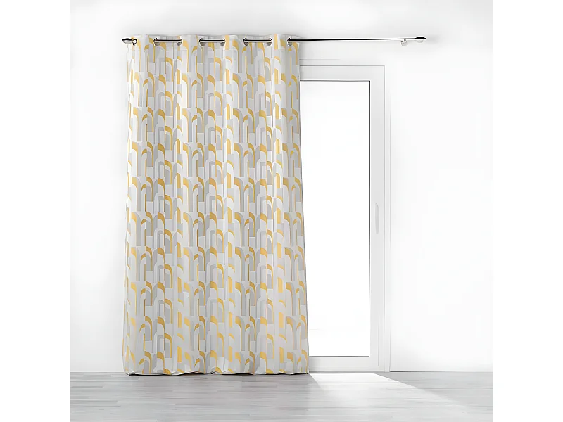 Rideau à Œillets "Médicis" 140x260cm Jaune