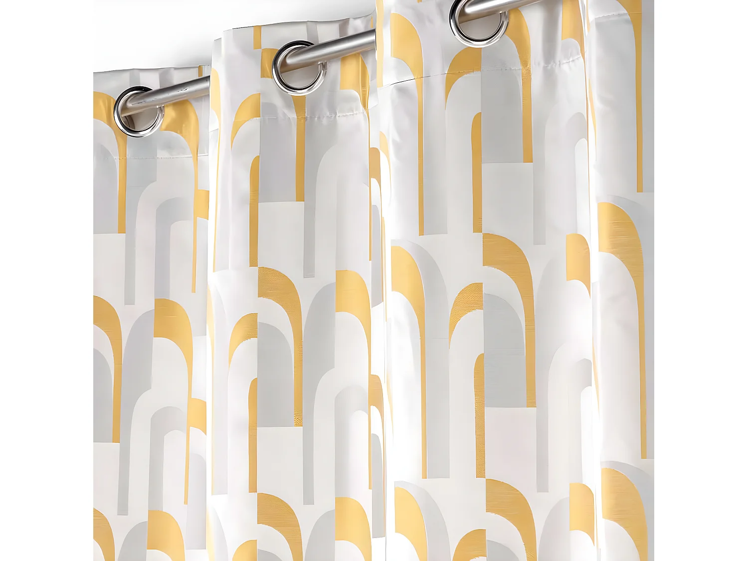 Rideau à Œillets "Médicis" 140x260cm Jaune