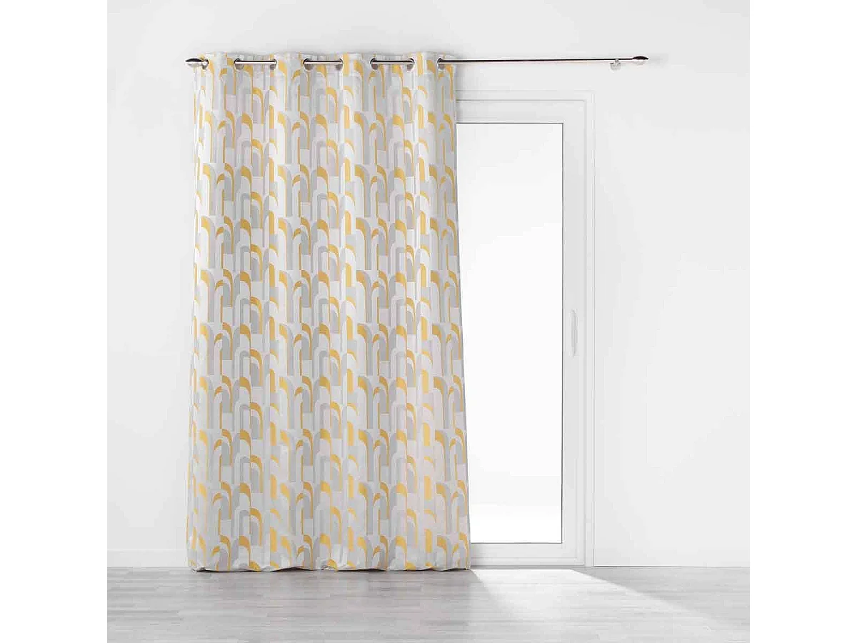 Rideau à Œillets "Médicis" 140x260cm Jaune