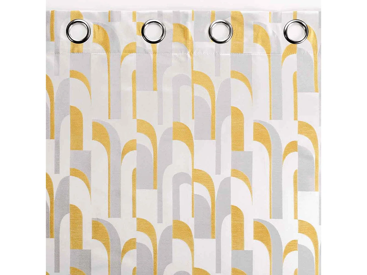 Rideau à Œillets "Médicis" 140x260cm Jaune