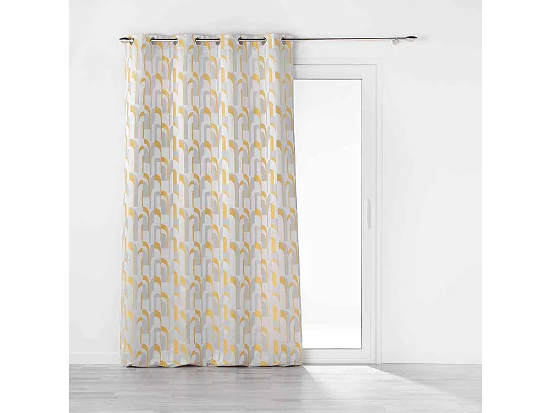 Rideau à Œillets "Médicis" 140x260cm Jaune