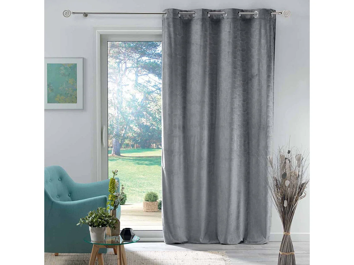 Rideau Occultant "Adrina" 140x280cm Anthracite