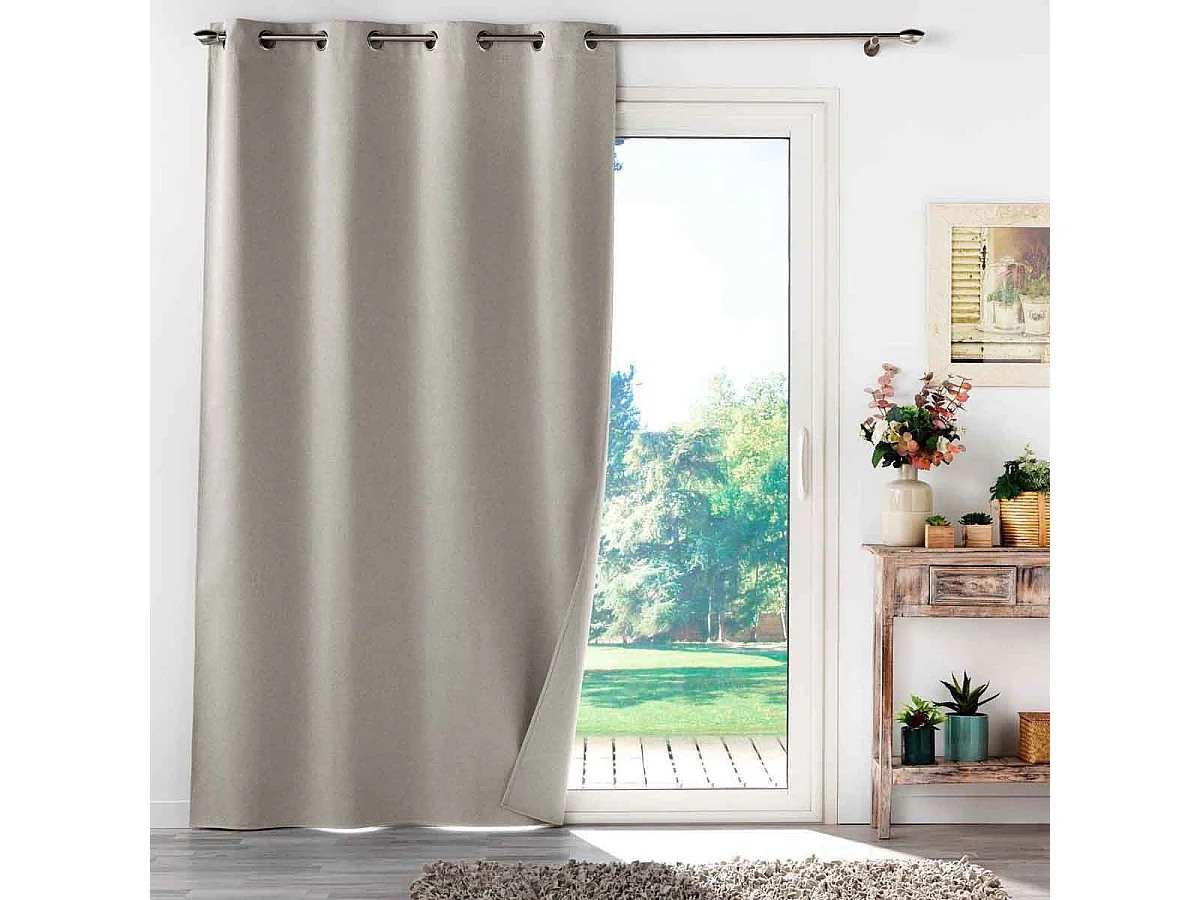 Cortina oscurecedora y aislante para muebles