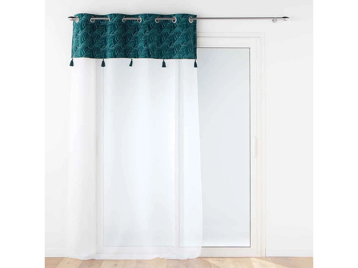 Rideau Voilage à Œillets "Palmina" 140x240cm Bleu