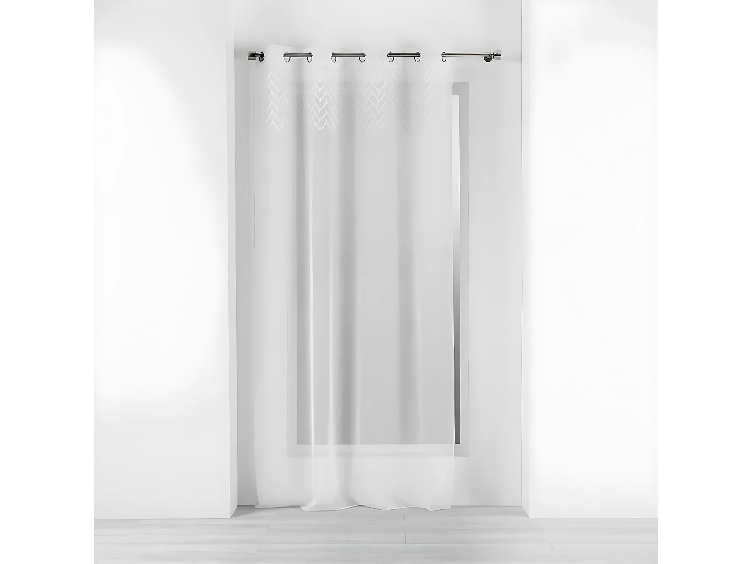 Rideau Voilage à Œillets "Roxia" 140x240cm Blanc