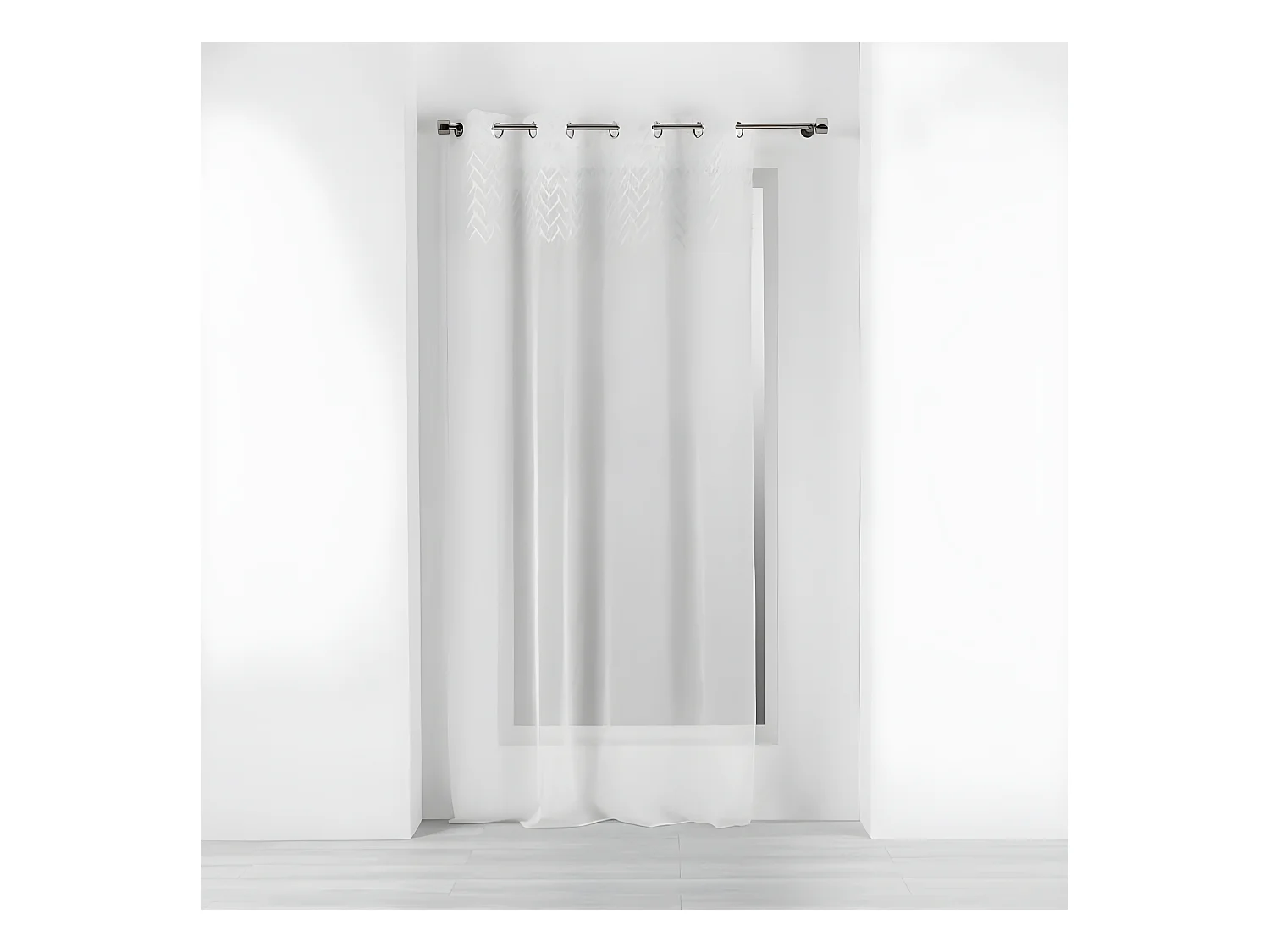 Rideau Voilage à Œillets "Roxia" 140x240cm Blanc
