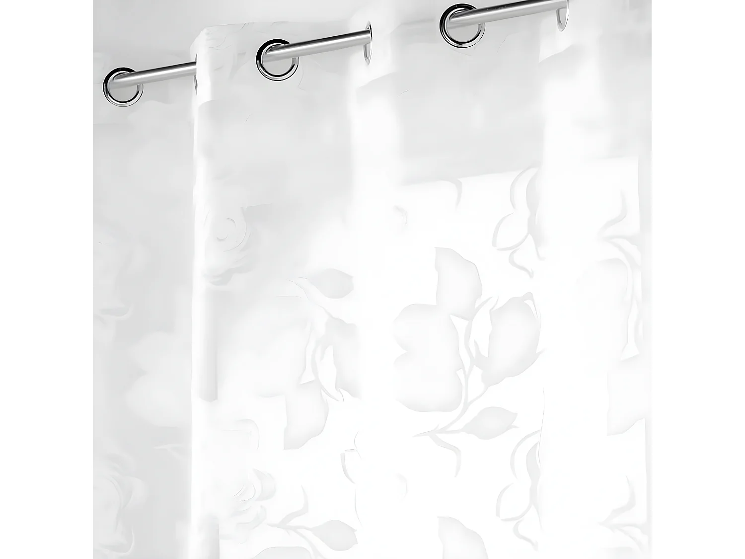 Rideau Voilage à Œillets "Florinella" 140x240cm Blanc