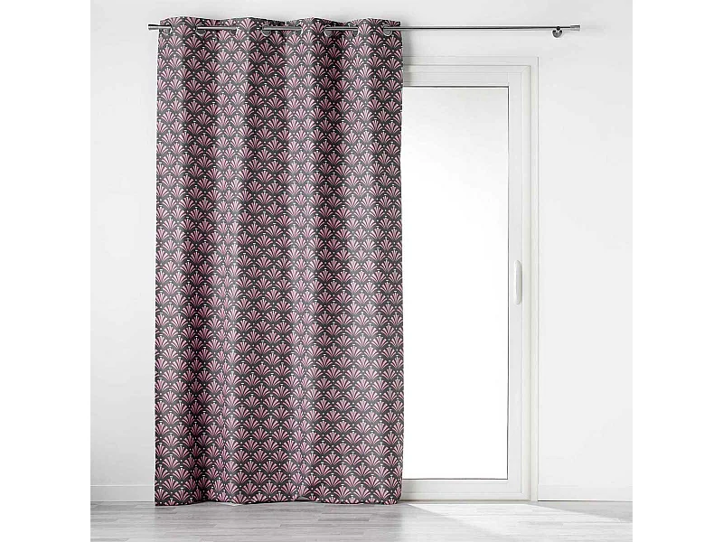 Rideau à Œillets Occultant "Surya" 135x260cm Gris