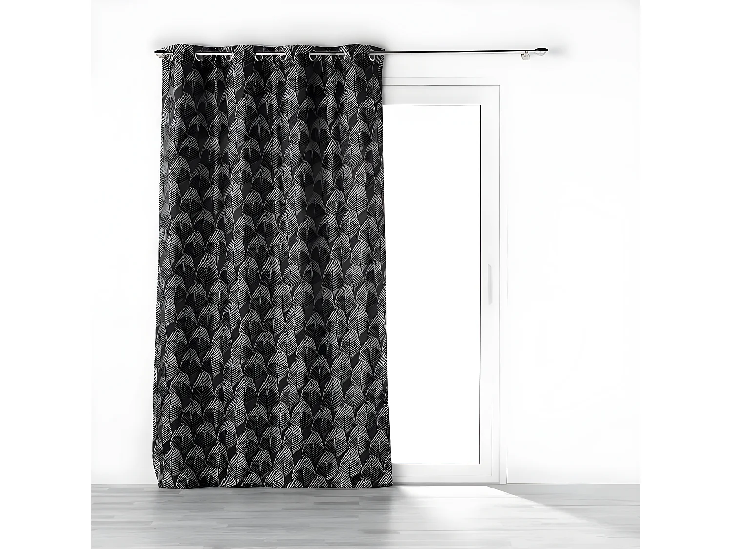 Rideau à Œillets "Floriani" 140x260cm Noir